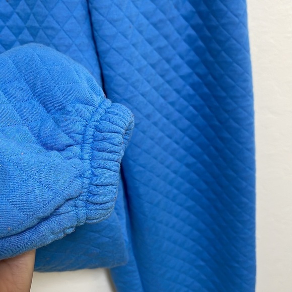 Princess Polly Blue Quilted Sweatpants Size 2 - Picture 3 of 6